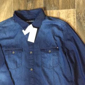 New Calvin Klein jean dress shirt